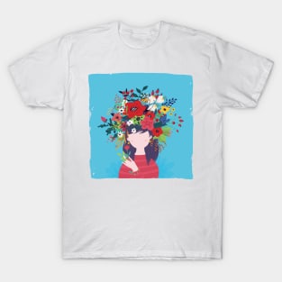 Flower head - Floral girly design T-Shirt